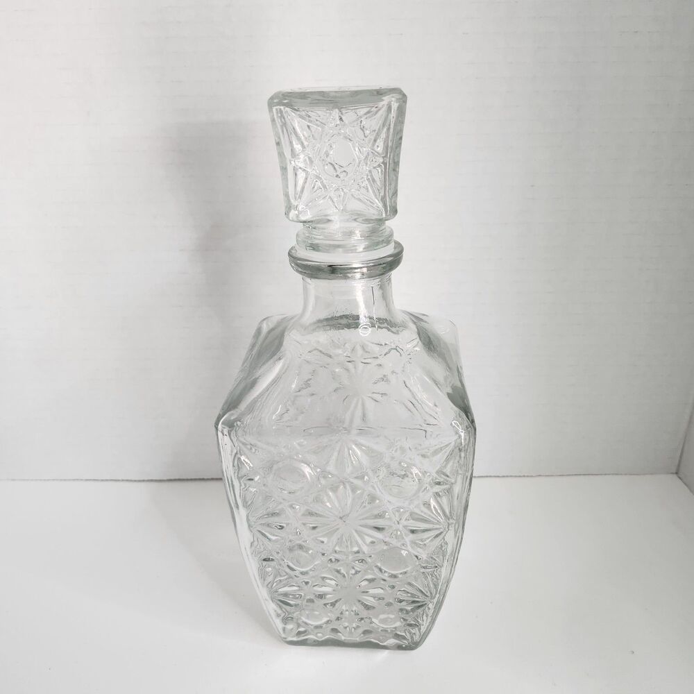 9.5" Tall Crystal Decanter With Lid